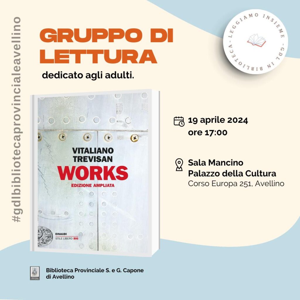 Gruppo di lettura adulti del 19 Aprile 2024