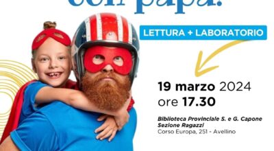 In biblioteca con papà!