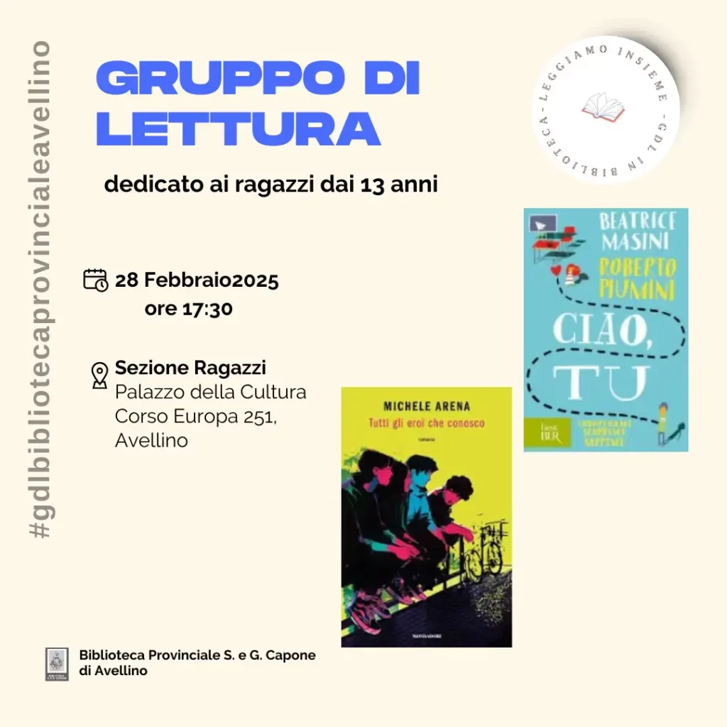 Gruppo di lettura ragazzi del 28 febbraio